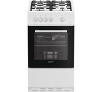Indesit I5G1KMW 50cm Single Oven Gas Cooker - White - A/A Rated, White