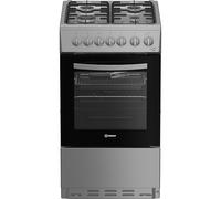 Indesit I5G3PMX 500mm Freestanding Gas Cooker 4-Burner Hob S/Steel