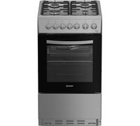 Indesit I5G3PMX 500mm Freestanding Gas Cooker 4-Burner Hob S/Steel
