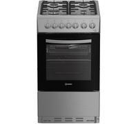 Indesit I5G3PMX 500mm Freestanding Gas Cooker 4-Burner Hob S/Steel