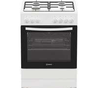 Indesit I6G3PMW/UK 60cm Dual Fuel Cooker - White, White