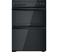 Indesit ID67V9KMB/UK cooker Freestanding cooker Electric Ceramic Black