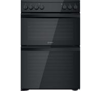 Indesit ID67V9KMB/UK cooker Freestanding cooker Electric Ceramic Black