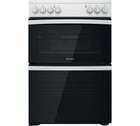 Indesit ID67V9KMW/UK Electric Cooker with Ceramic Hob - White