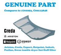 INDESIT IDC8T3BKUK IDC8T3BSUK IDC8T3BUK Tumble Dryer Fluff Filter C00113848