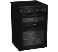 INDESIT IDE6VMB 60 cm Electric Ceramic Cooker - Black, Black