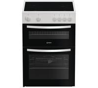 INDESIT IDE6VMW 60 cm Electric Ceramic Cooker - White, White