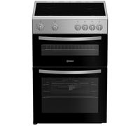 INDESIT IDE6VMX 60 cm Electric Ceramic Cooker - Stainless Steel, Stainless Steel