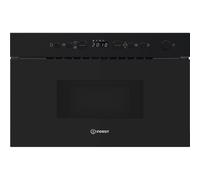Indesit IM K12 BUK Built In Microwave and Grill Oven, 22L Integrated Microwave, 750W Power, Digital Controls, Auto Cooking Programs, Black Built-In Kitchen Appliance