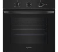 Indesit IO 232H B UK Built In Electric Single Oven - Black - A Rated, Black