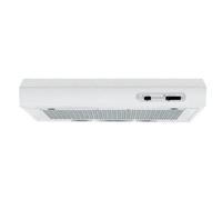 Indesit ISLK66FLSW 60cm Visor Cooker Hood in White 3 Speed Fan