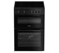 Indesit IT60V9KMBUK Electric Twin Cooker - Fan Oven - Black