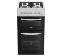 Indesit ITG5GMW 50cm Gas Twin Cavity Cooker