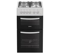 INDESIT ITG5GMW 50 cm Gas Cooker - White, White