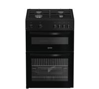 Indesit ITG6GB 60cm Gas Cooker - Black - A+ Rated, Black