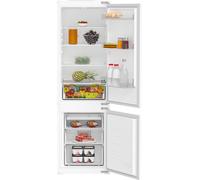 Indesit KINH 1271 B4UK 178cm High 70/30 Integrated Frost Free Fridge Freezer with Sliding Door Fixing Kit - White - E Rated, White