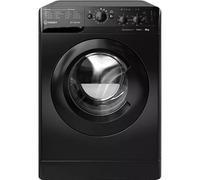 Indesit MTWC 81495 BK UK Freestanding Washing Machine, 8kg Load, 1400rpm Spin, Black - Energy Efficient, Easy Iron, Rapid Wash