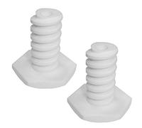Indesit Plastic Adjustable Fridge Foot (Pack of 2, White)