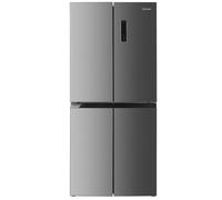 Indesit Push&Go 421 Litre Four Door American Fridge Freezer - Grey INGF6421XP4UK