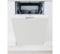 Indesit Push&Go Fully Integrated Slimline Dishwasher - White Control Panel with Fixed Door Hinge Kit
