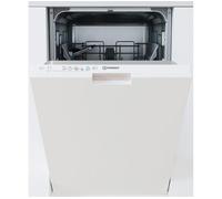 Indesit Push&Go Integrated Slimline Dishwasher - D-Rated White Control Panel