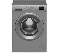 INDESIT Push&Go IP 1046S UK 10 kg 1400 Spin Washing Machine - Silver, Silver/Grey