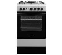 Indesit Single 50cm Gas Cooker IS5G1PMSS/UK - Silver Silver