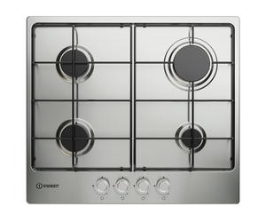 Indesit THP642IXI1 60cm 4 Burner Gas Hob in Stainless Steel