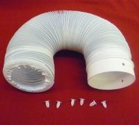 Indesit Tumble Dryer Vent Hose Extension Set Adds 3 Metres Includes Plugs and Pins