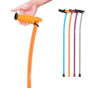 INDESmed | Bastone da Passeggio leggero - 100% Alluminio Aerospaziale - Ergonomico, impugnatura regolabile - Design moderno ed elegante - Uomo & Donna - Prodotto in Spagna, Arancione (S (155-165cm))