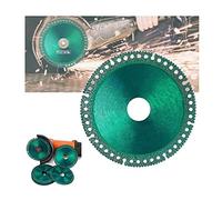 Indestructible Disc 2.0 - Cut Everything in Seconds, Indestructible Disc for Angle Grinder, 4" x 1/25" x 4/5” Diamond Cutting Wheels for Smooth Cutting, Chamfering, Grinding of All Materials (1)