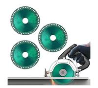 Indestructible Disc 2.0 - Cut Everything in Seconds, Indestructible Disc for Angle Grinder, 4" x 1/25" x 4/5” Diamond Cutting Wheels for Smooth Cutting, Chamfering, Grinding of All Materials (3)