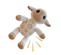 Indestructible Dog Chew Toy - Cute Bunny And Lamb Squeaky Dog Doll - Plush Puppy Sound Toy Home Bedroom Decoration For Medium, Large Pets