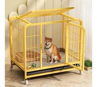 Indestructible Dog Crate for Large Dogs, Indoor Kennel with Skylight, Easy to Move & Clean, Ventilated Design Suitable for Large, Medium & Small Dogs