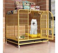 Indestructible Dog Crate for Large Dogs, Indoor Kennel with Skylight, Easy to Move & Clean, Ventilated Design Suitable for Large, Medium & Small Dogs