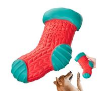 Indestructible Dog Toy - Thermoplastic Sock Shaped Toy, Heavy Duty Chew Support | Squeaker Enrichment Interactive Behavior Training Aid, Puppy Chew Accessories for Behaviour