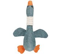 Indestructible Duck Dog Toy, Unbreakable Puppy Chew Toys with Engaging Squeaker, Interactive Chew Goose Stuff Gadgets for Pet Teething, Calming Duck Companion Stuffed Animal