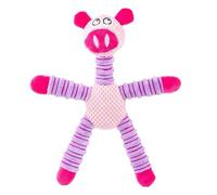 Indestructible Giraffe Dog Toy, Unbreakable Plush Dog Toy, Pet Plush Squeaky Toys, Chewing Tool for Dogs Teeth Cleaning, Interactive Bite Resistant Dogs Toy, For Indoor and Outdoor (Pink)