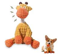 Indestructible Plush Dog Toy, Squeaky Tough Chew Toy for Aggressive Chewers Soft Durable Puppy Teething Relief Interactive Play for Small Medium Dogs