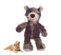 Indestructible Robust Bear Dog Toys, 2024 New Upgraded Indestructible Dog Toys to Keep Them Busy,Robust Bear Dog Squeak Chew Toy,Durable Squeaky Dog Toys for Heavy Chewers for Large Small Dogs