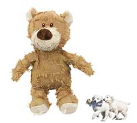 Indestructible Robust Bear Dog Toys, 2024 Upgraded Indestructible Dog Toys To Keep Them Busy, Dog Toys Indestructible, Plush Dog Toy for Large Small Dogs (L,C)