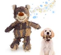 Indestructible Robust Bear Dog Toys, Plush, Soft Squeaky, For Aggressive Chewers, Indestructible Dog Toys for Aggressive Chewers