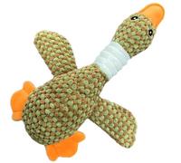 Indestructible Robust Goose Dog Toys, Durable Plush Dog Chew Toy for Aggressive Chewers Small Medium Large Breeds, Training & Reduce Anxiety to Keep Them Busy, Duck Puppy Toys(Brown)