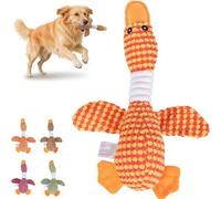 Indestructible Robust Goose Dog Toys, Robust Goose Dog Squeak Chew Toy for Aggressive Chewers Small Medium Large Breed, Plush Dog Toy for Heavy Chewers, Soft Interactive Puppy Training Toy