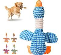 Indestructible Robust Goose Dog Toys, Robust Goose Dog Squeak Chew Toy for Aggressive Chewers Small Medium Large Breed, Plush Dog Toy for Heavy Chewers, Soft Interactive Puppy Training Toy