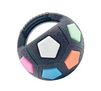 Indestructible Squeaky Ball Dog Ball Aggressive Chewer Medium Large | Handheld Aggressive Chewers, Medium Large Breeds, Pet Fetch Play Toy, Tough Chew Teeth Clean