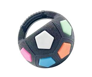 Indestructible Squeaky Ball Dog Ball Aggressive Chewer Medium Large | Handheld Aggressive Chewers, Medium Large Breeds, Pet Fetch Play Toy, Tough Chew Teeth Clean