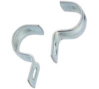 INDEX A PERFECT FIXING BZABPI018 Mounting Clamps AB-PI, can be Fixed on one Side, galvanised, 18mm, Set of 2 Pieces
