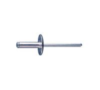 INDEX BZRECA4010 Blind Rivet with Large Head RE-CA, galvanised, 4 x 10, Set of 8 Pieces