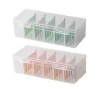 Index Card Box - Desk Notes Storage Box with Large Capacity, Heavy Duty Recipe Tray Holder with Alphabetic Dividers | Home Office Study Use, Classroom Kitchen Planning, orange, see description, See